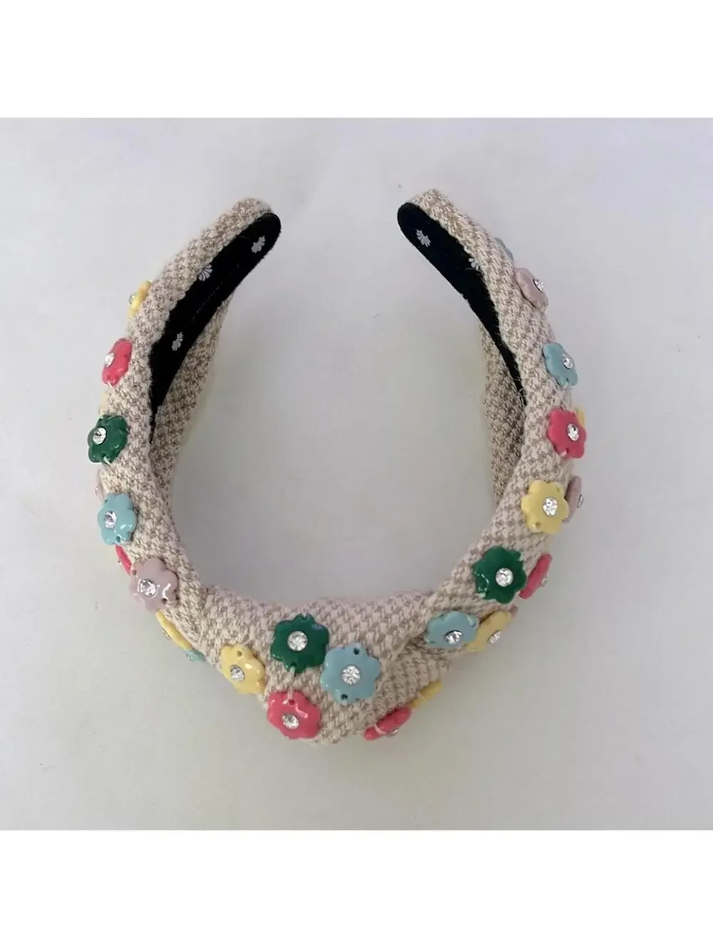 Lele Sadoughi Daphne Flower Charm Headband Rainbow Vintage - Picture 6 of 9